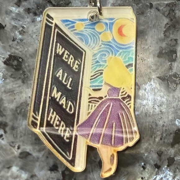 2/$29 or 3/$39 NWOT Alice in Wonderland Disney Book Earrings - Picture 3 of 4